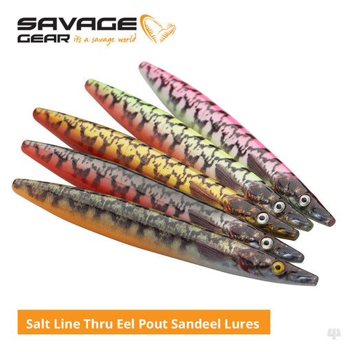 Savage Gear Salt Eel Pout Line Thru Sandeel Lures