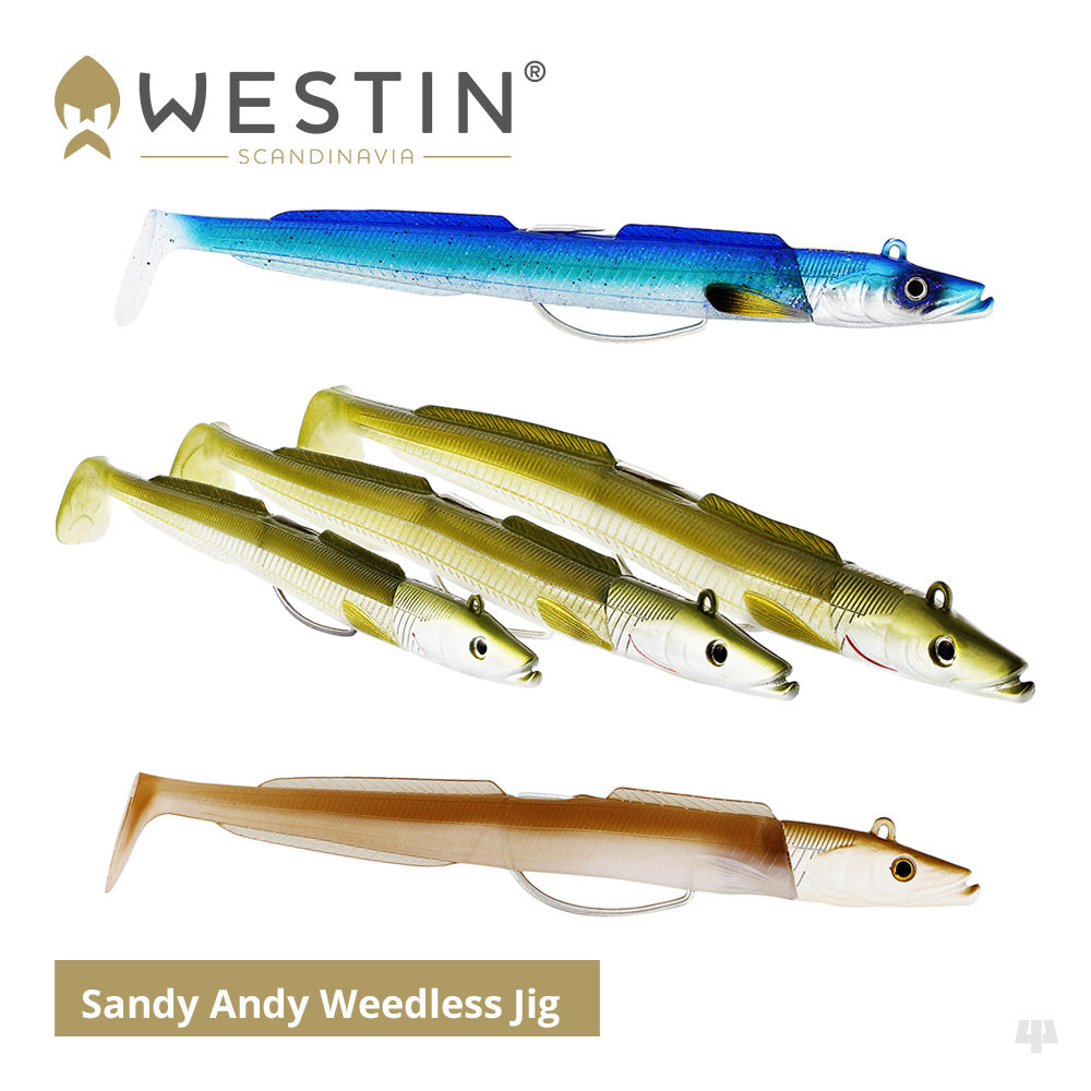 Westin Sandy Andy JIG 62g 17 Cm – Esca Da Pesca Con Sistema Bluetooth – 2 Corpi + 1 Testa