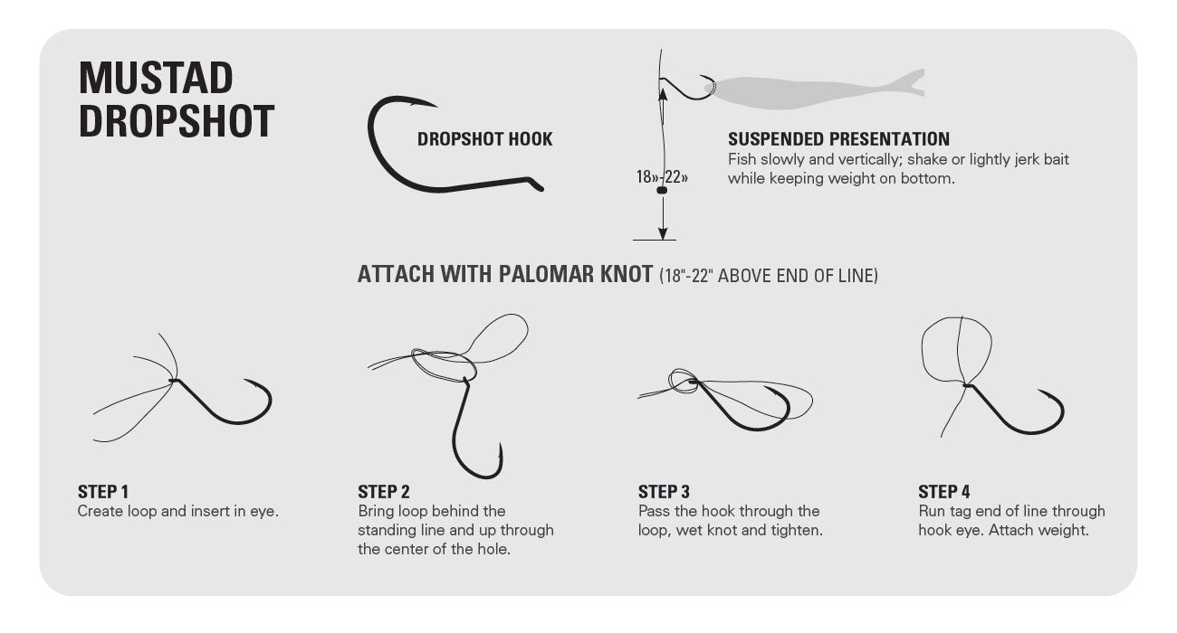 Mustad UltraPoint Wide Gap Dropshot Hooks