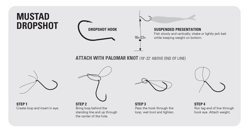 Mustad UltraPoint Wide Gap Dropshot Hooks