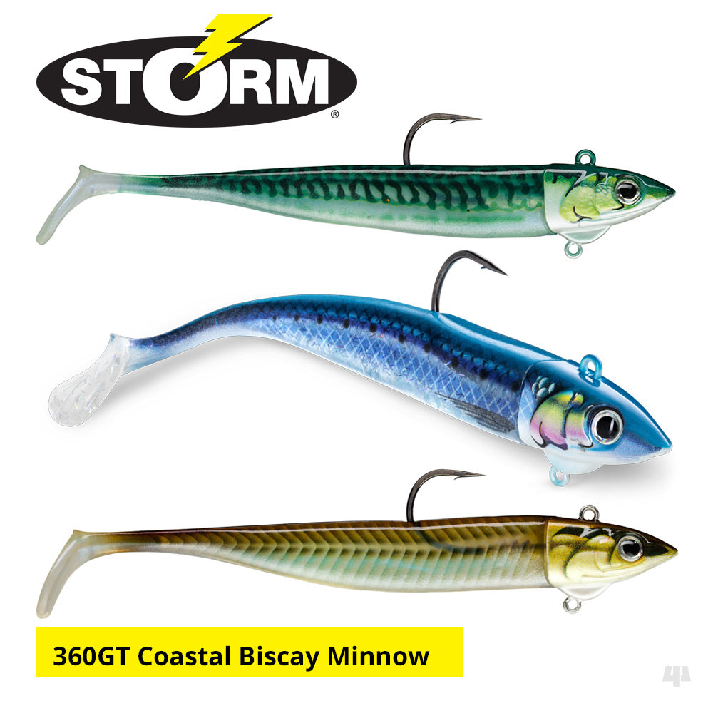 Storm 360GT Coastal Biscay Esca Minnow 2 Pezzi Per Pesca In Mare
