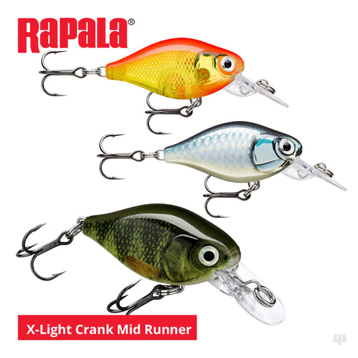 Rapala X-Light Crank Mid Runner Lures