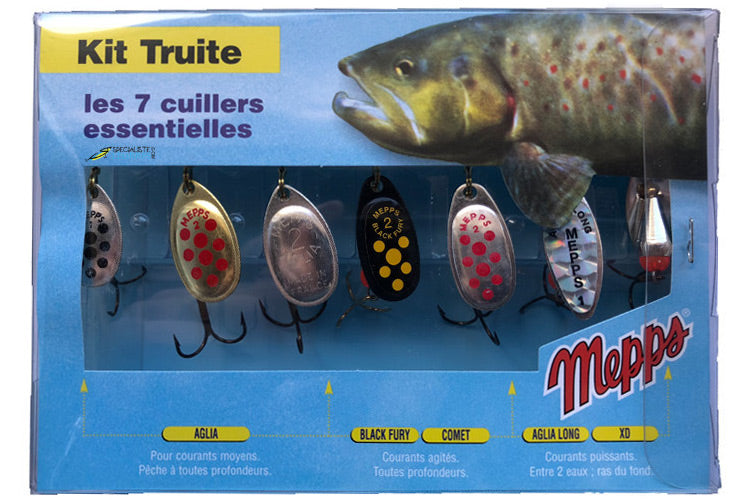 Mepps Spinner Kits — Lines & Lures