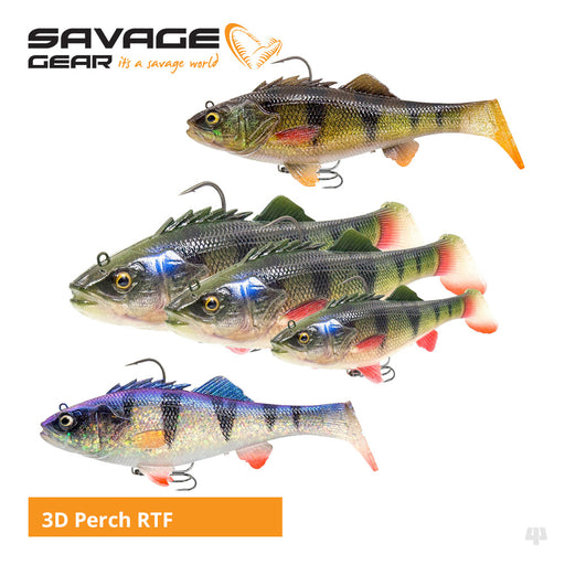 Savage Gear 3D Perch Shad RTF Lures