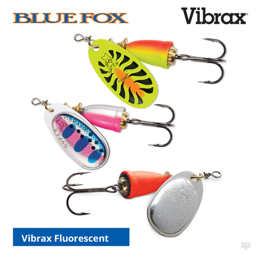 Blue Fox Vibrax Original Fluorescent Spinners