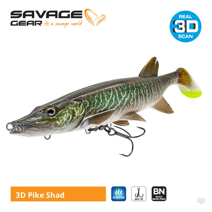 Savage Gear 3D Pike Shad Lures