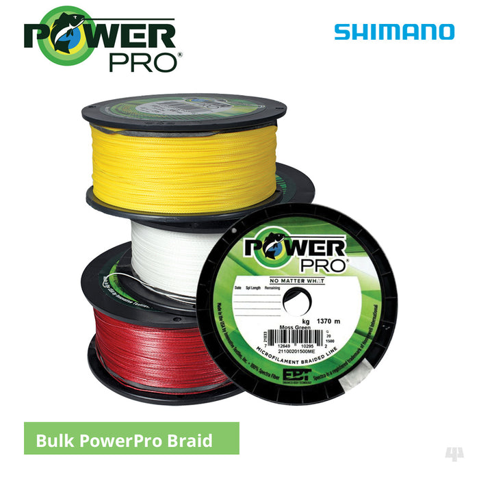 Shimano Power Pro Braided Mainline - Bulk — Lines & Lures