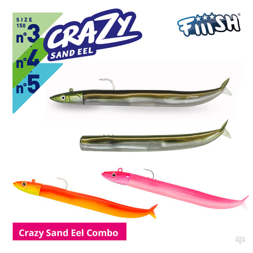 Fiiish Crazy Sand Eel Lures Combo Pack