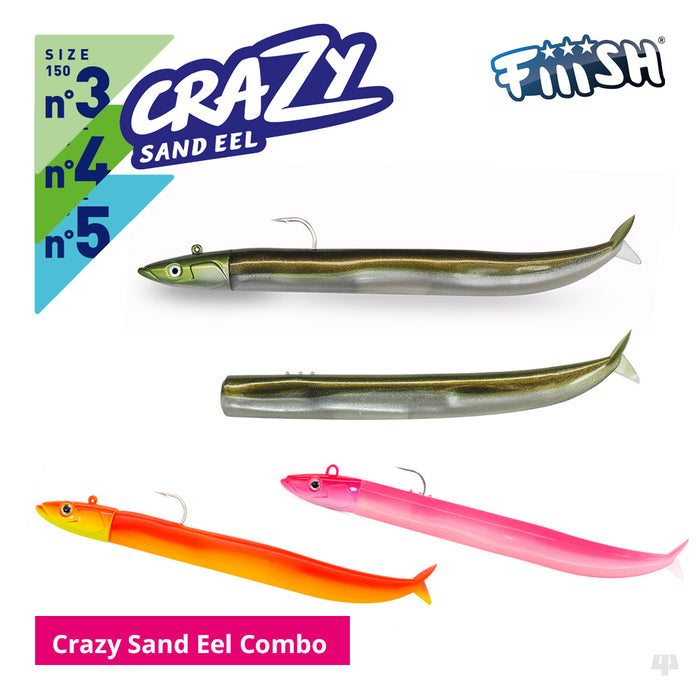 Fiiish Crazy Sand Eel Lures Combo Pack