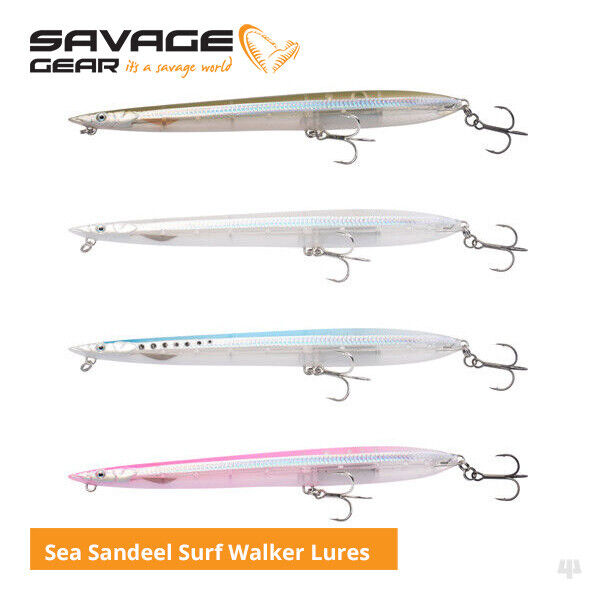 Savage Gear Saltwater Sandeel Surf Walker Lures