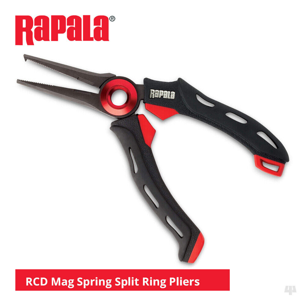 RAPALA RCD 4 / 6 Mag Spring Split Ring Pliers - Plier Fishing Accessories  Tools