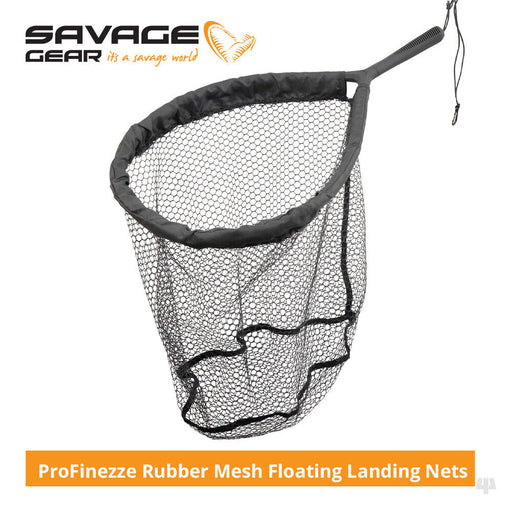 Savage Gear Pro Finezze Rubber Mesh Floating Landing Net