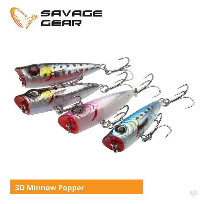 Savage Gear 3D Minnow Popper Lures