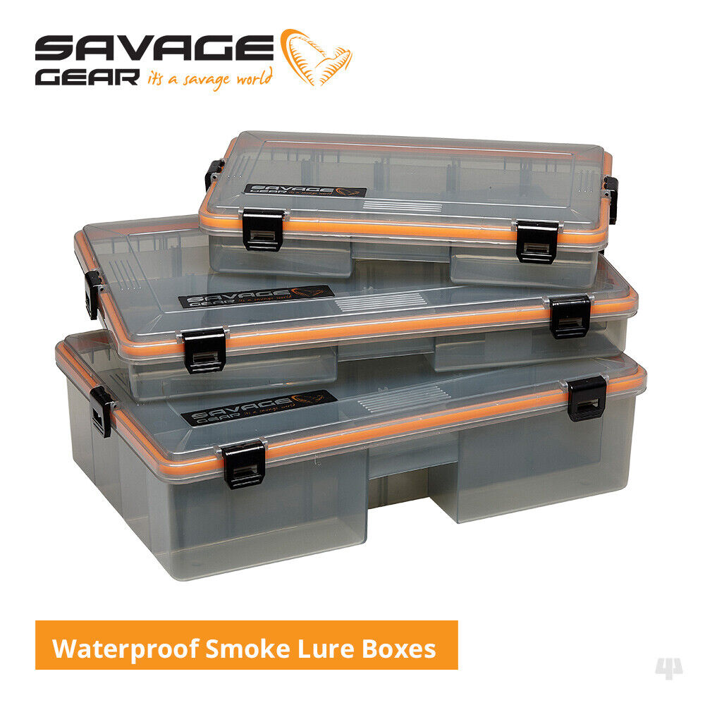 Savage Gear Waterproof Smoke Lure Boxes — Lines & Lures