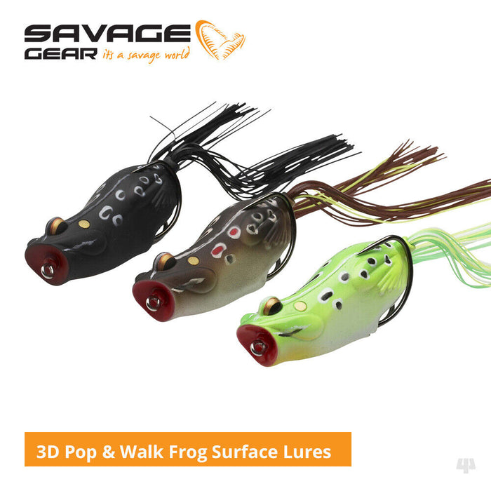 Savage Gear 3D Pop & Walk Frog Surface Lures
