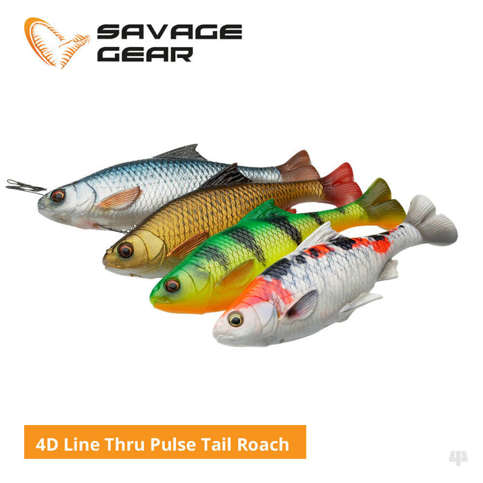 Savage Gear 4D Line Thru Pulse Tail Roach Lures