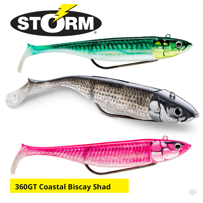 Storm 360GT Coastal Biscay Shad Weedless Lures