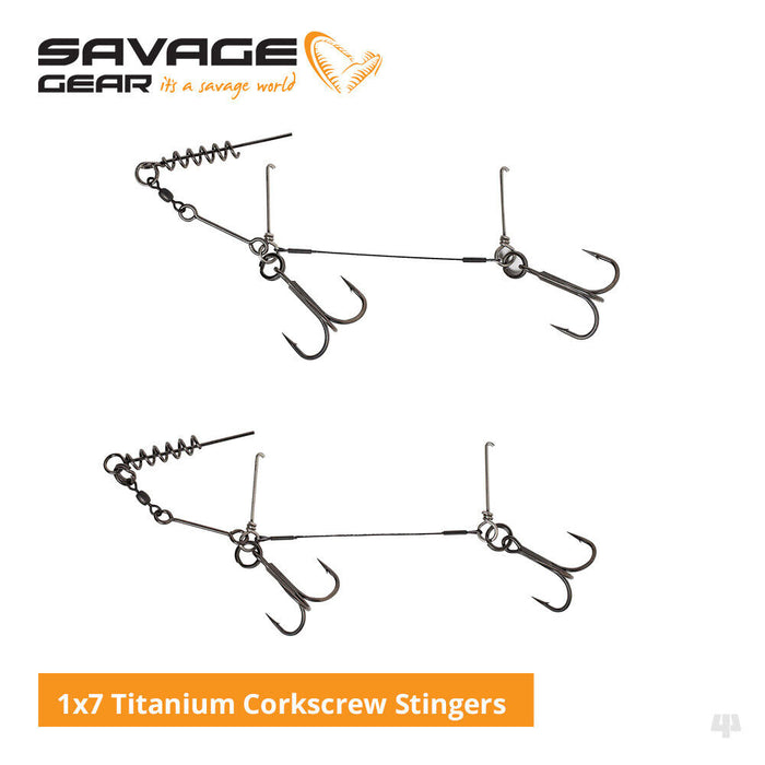 Savage Gear 1x7 Titanium Corkscrew Stingers