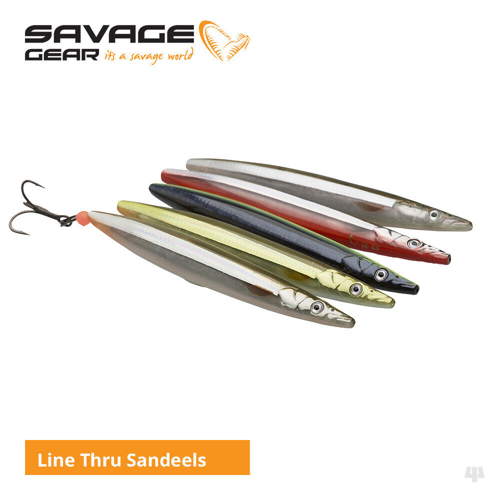 savage gear line thru sandeel motor oil Savage Gear 3D Line Thru Sandeel Lures — Lines & Lures