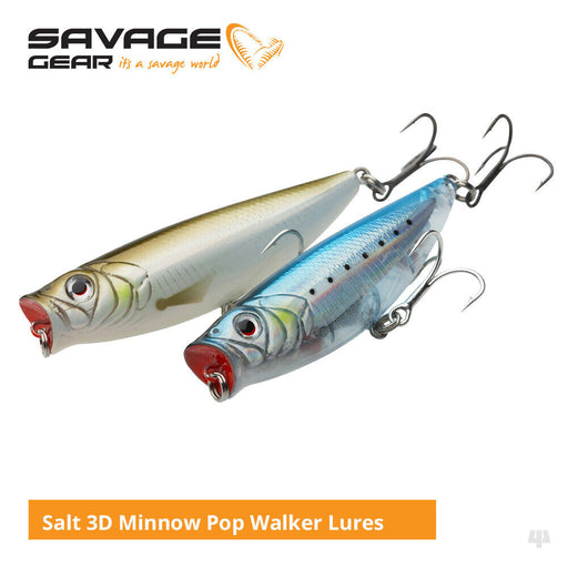 savage gear pop walker Savage Gear Salt 3D Minnow Pop Walker Lures — Lines & Lures